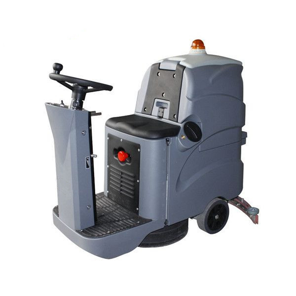 Machines industrielles grises de nettoyage d'épurateur de plancher d'équitation pour l'entrepôt/usine 0