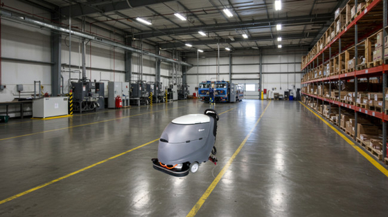 Nettoyeur de plancher de 60 litres de haute performance conçu pour le nettoyage d'usine et d'entrepôt