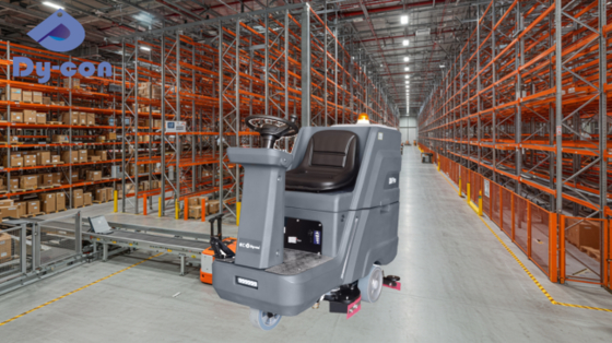 Nettoyage automatique de l'entrepôt: nettoyeur à roulement à grande capacité pour les entrepôts automatisés à grande capacité